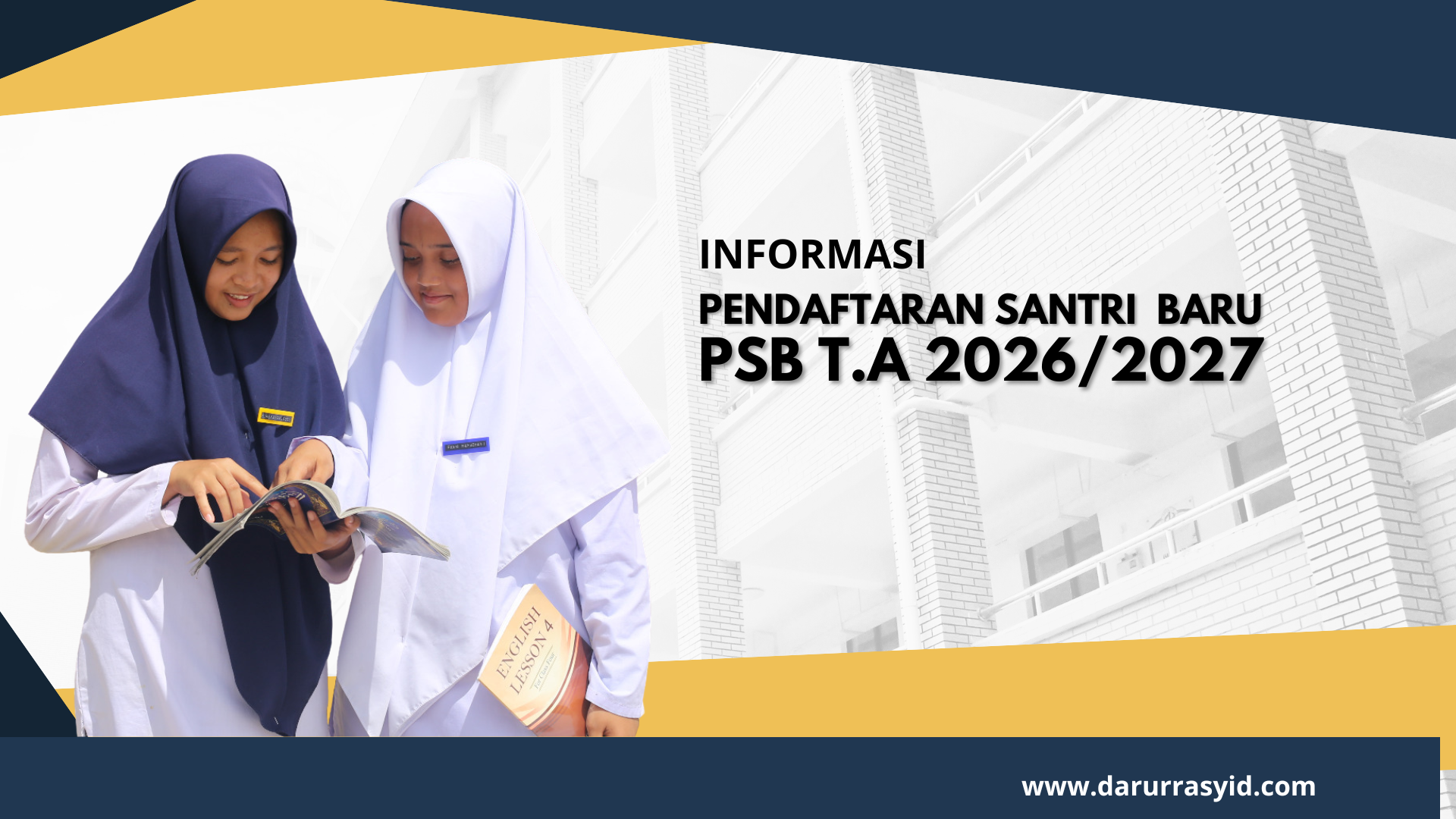 Informasi Pendaftaran Santri Baru Tahun Ajaran 2026/2027